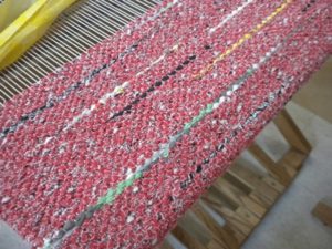 class rug on loom 001